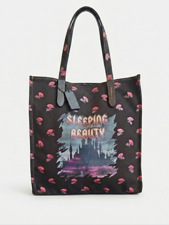 Handbags - NWT Coach x Disney Sleeping Beauty Canvas Tote Bag | Dark Fairy Tale 32718